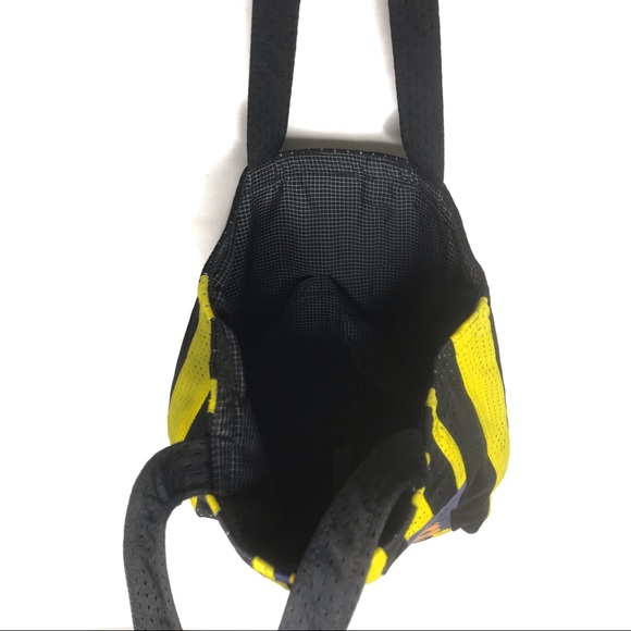 SKINGRAFT Recycled Adidas Tote || Yellow Multi - Picture 4 of 4